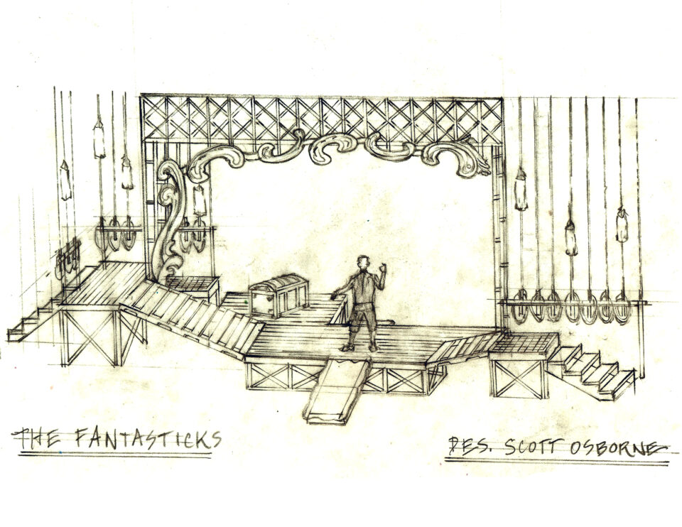 theatre stage design drawings